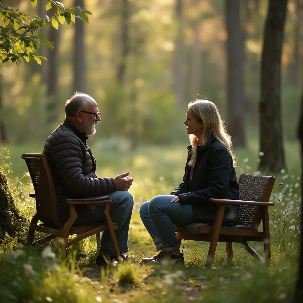 Séance de coaching en pleine nature